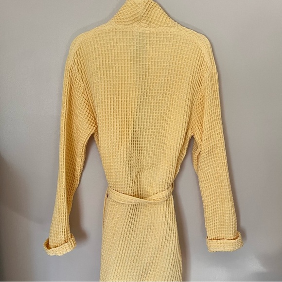 One Wednesday for Jilly Box Yellow Waffle Knit Robe - Picture 5 of 10
